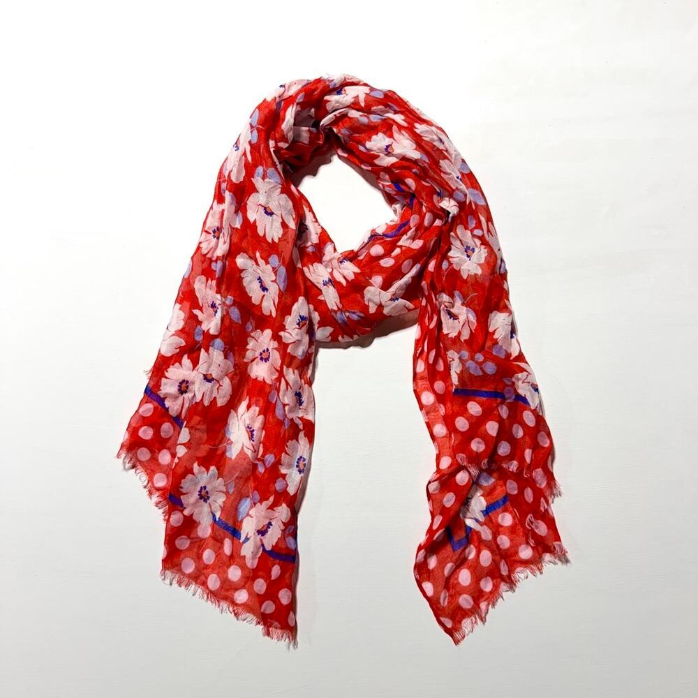 Kate spade new york springtime floral scarf